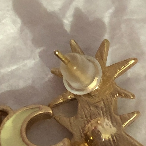 New Gold Tone Pink and Teal Celestial Jewelry Set - Picture 3 of 6